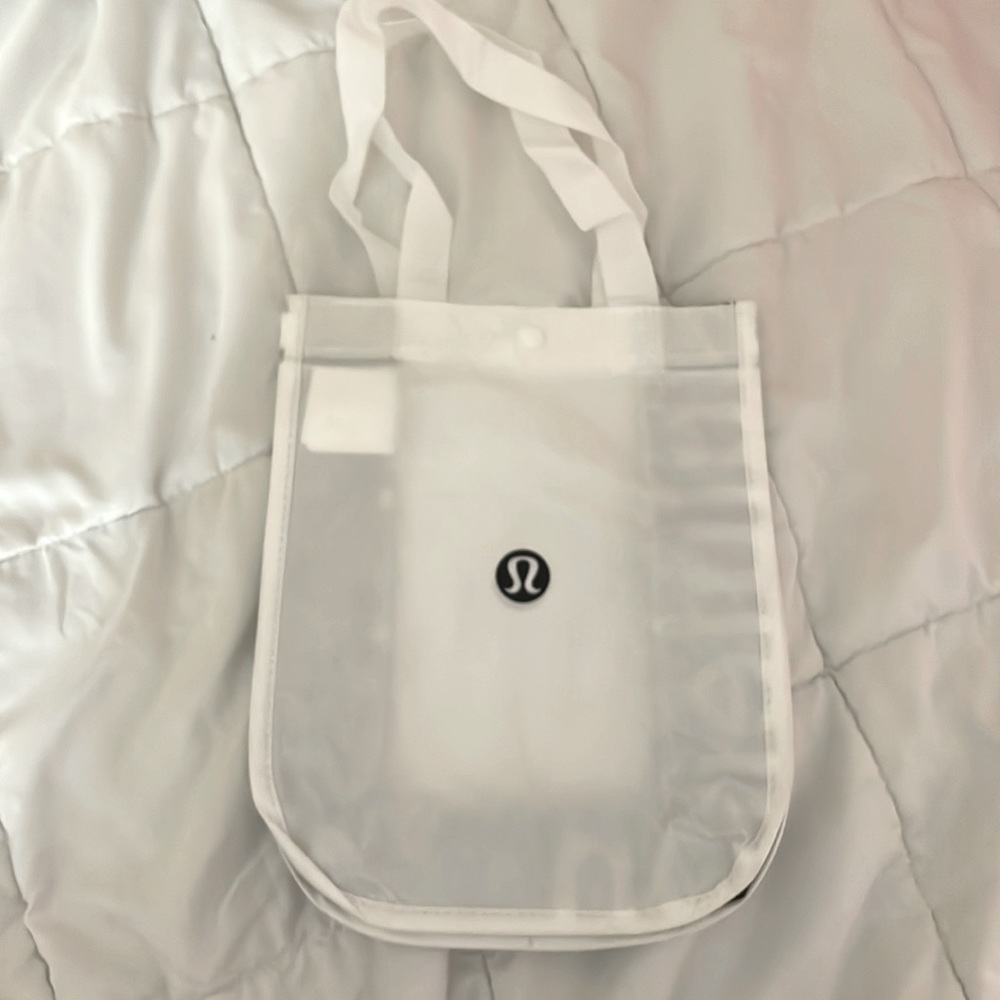 Black and white Lululemon bag (newest lulu bag)